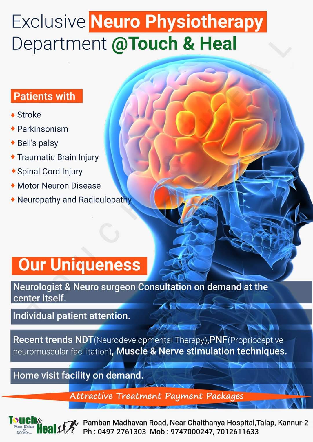 TOUCH & HEAL -Physiotherapy